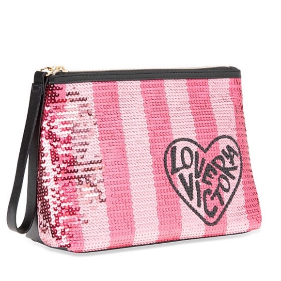 Victoria Secret Sequined Makeup Back NWT - Picture 3 of 3